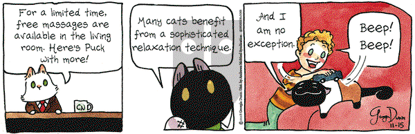 Breaking Cat News on Thursday November 15, 2018 Comic Strip