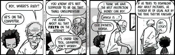 The Boondocks on Friday January 19, 2007 Comic Strip