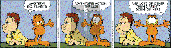 Garfield on Saturday September 15, 2012 Comic Strip