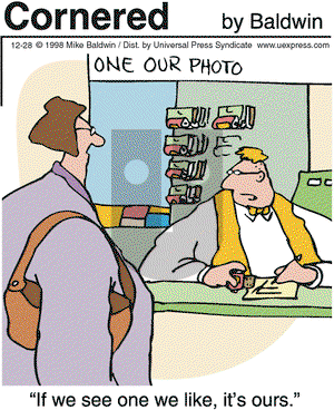 Cornered on Monday December 28, 1998 Comic Strip