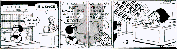 Nancy on Monday March 22, 1971 Comic Strip