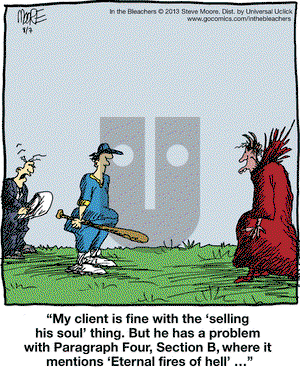 In the Bleachers on Wednesday August 7, 2013 Comic Strip