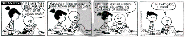 Peanuts on Saturday June 6, 1953 Comic Strip