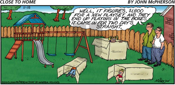 Close to Home on Sunday November 15, 2015 Comic Strip