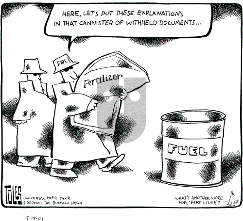 Tom Toles on Saturday May 19, 2001 Comic Strip