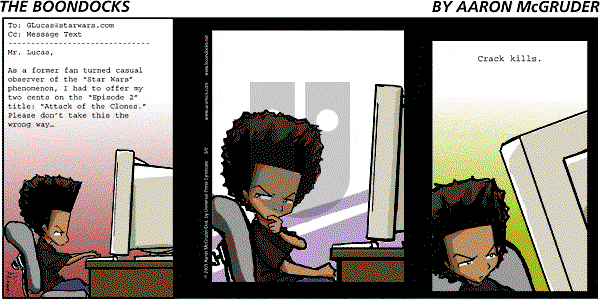The Boondocks - Sunday September 9, 2001 Comic Strip