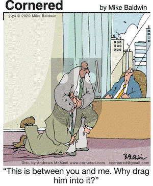 Cornered on Monday February 24, 2020 Comic Strip