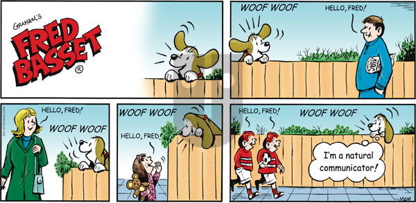Fred Basset on Sunday May 8, 2011 Comic Strip