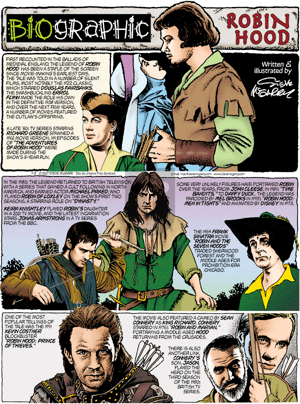 Biographic on Sunday July 8, 2007 Comic Strip
