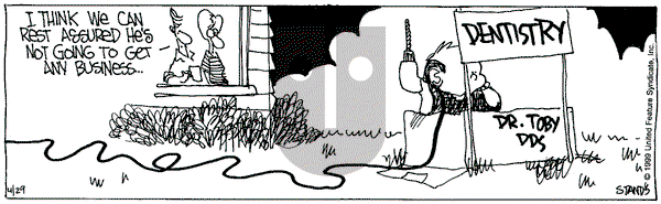 The Buckets - Thursday April 29, 1999 Comic Strip