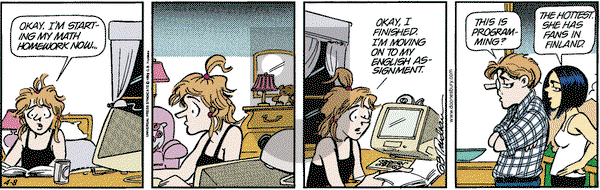 Doonesbury on Thursday April 8, 1999 Comic Strip