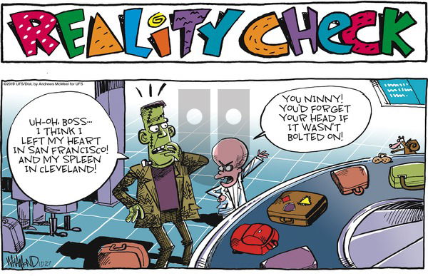 Reality Check on Sunday October 27, 2019 Comic Strip