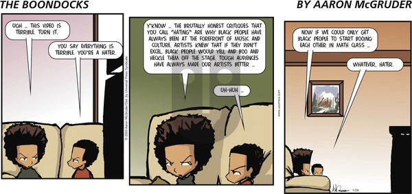 The Boondocks on Sunday January 29, 2006 Comic Strip