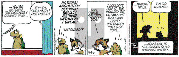 Over the Hedge on Monday April 30, 2007 Comic Strip