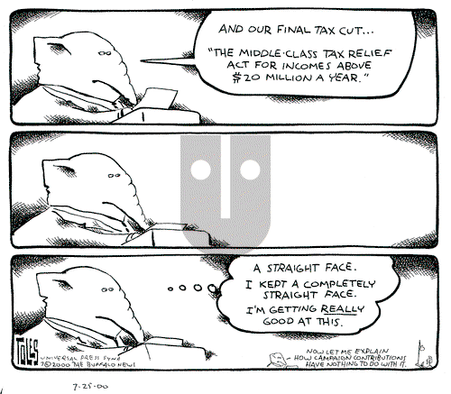 Tom Toles on Tuesday July 25, 2000 Comic Strip