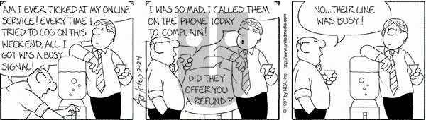 The Born Loser on Monday February 24, 1997 Comic Strip