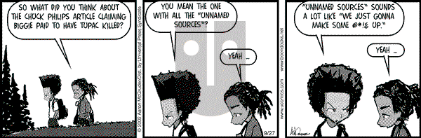 The Boondocks - Friday September 27, 2002 Comic Strip