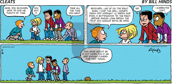 Cleats - Sunday November 4, 2007 Comic Strip