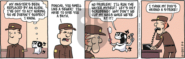 Pooch Cafe on Monday February 9, 2015 Comic Strip