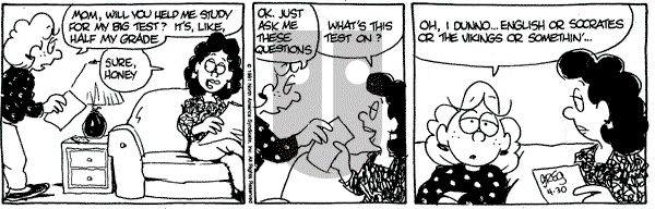 Luann on Tuesday April 30, 1991 Comic Strip