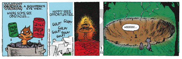Over the Hedge on Thursday March 22, 2007 Comic Strip