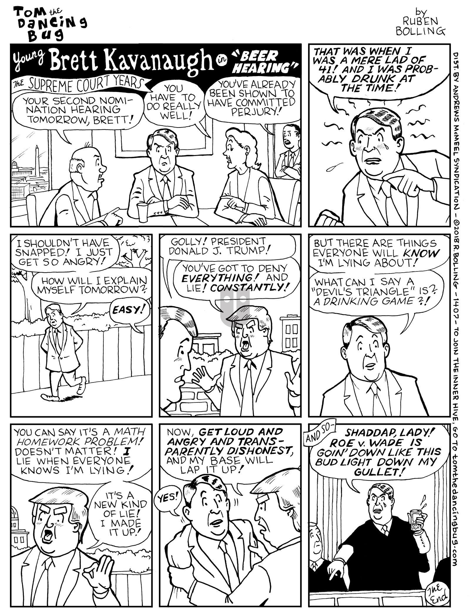 Tom the Dancing Bug - Monday October 1, 2018 Comic Strip