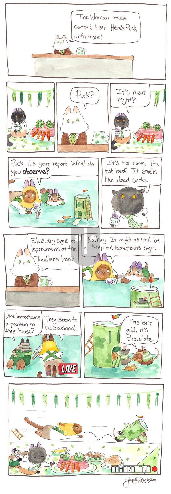 Breaking Cat News on Sunday February 26, 2017 Comic Strip