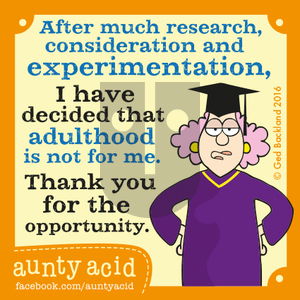 Aunty Acid on Sunday May 1, 2016 Comic Strip