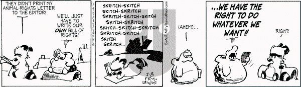 Over the Hedge on Saturday February 8, 1997 Comic Strip