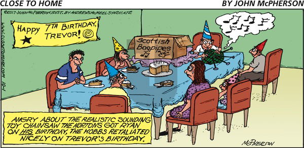 Close to Home on Sunday October 1, 2017 Comic Strip