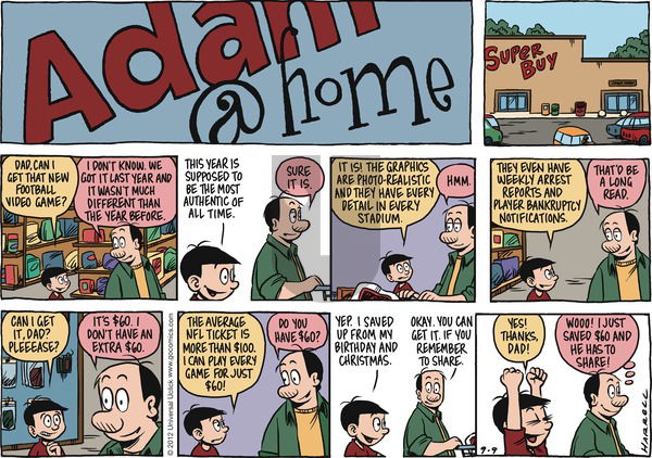 Adam@Home on Sunday September 9, 2012 Comic Strip