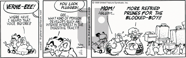 Over the Hedge on Monday October 12, 1998 Comic Strip