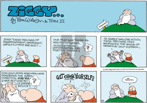 Ziggy on Sunday May 4, 2003 Comic Strip