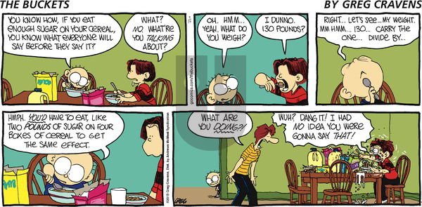 The Buckets on Sunday April 14, 2019 Comic Strip