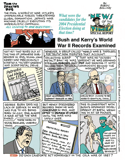 Tom the Dancing Bug on Sunday October 24, 2004 Comic Strip