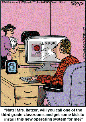 Close to Home on Saturday October 28, 2017 Comic Strip