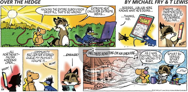 Over the Hedge on Sunday July 30, 2017 Comic Strip