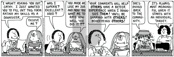 Cathy Classics on Friday July 25, 1997 Comic Strip