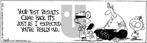 The Buckets on Monday March 24, 1997 Comic Strip