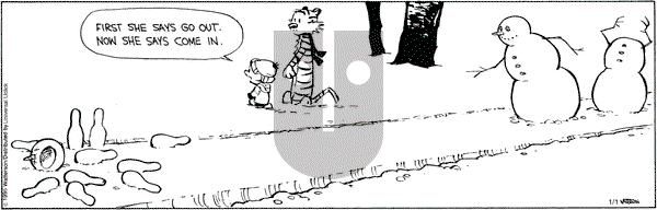 Calvin and Hobbes - Friday January 1, 2016 Comic Strip
