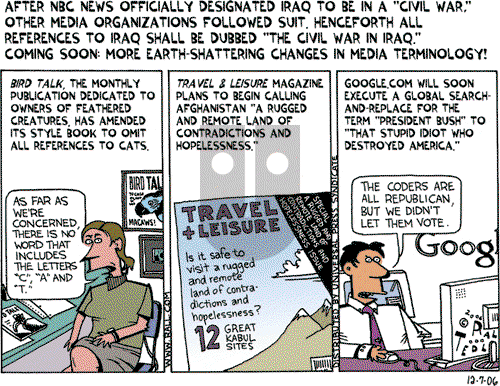 Ted Rall on Thursday December 7, 2006 Comic Strip