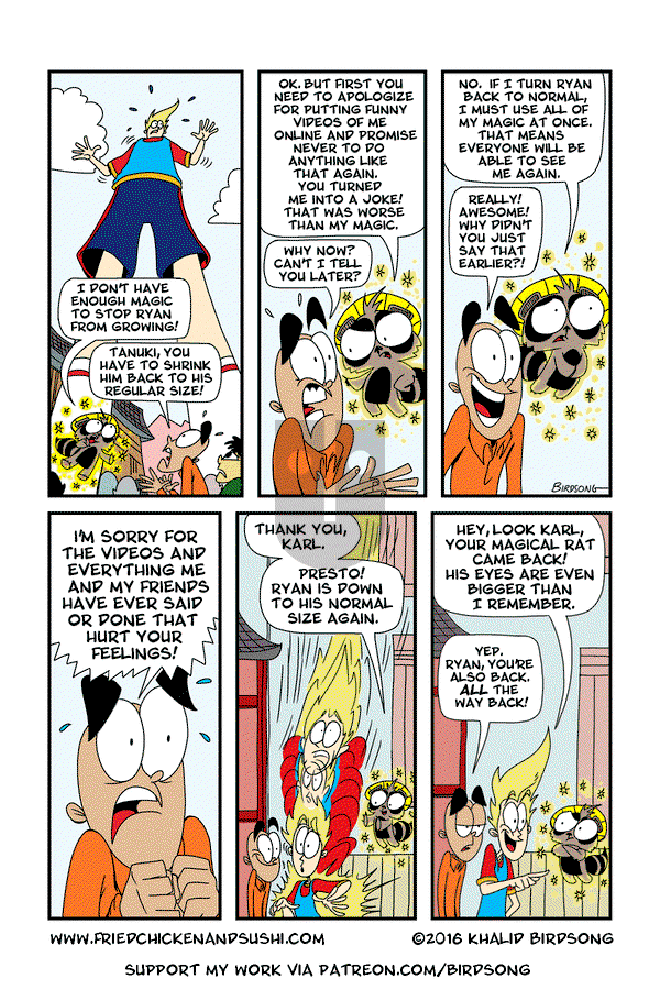 Little Fried Chicken and Sushi - Monday November 27, 2023 Comic Strip