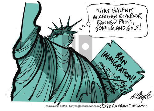 Henry Payne on Sunday April 26, 2020 Comic Strip