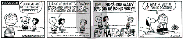 Peanuts - Tuesday November 3, 1959 Comic Strip