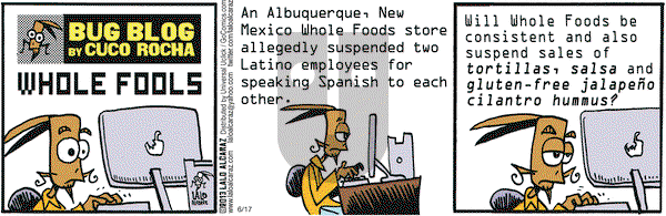 La Cucaracha on Monday June 17, 2013 Comic Strip