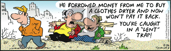 Frank and Ernest on Friday February 16, 2018 Comic Strip