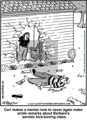 Close to Home on Tuesday September 5, 2000 Comic Strip