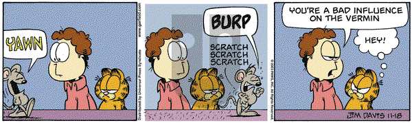 Garfield on Tuesday November 18, 2003 Comic Strip