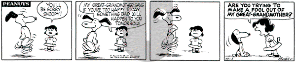 Peanuts on Friday October 5, 1956 Comic Strip