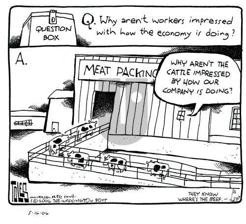 Tom Toles on Tuesday May 16, 2006 Comic Strip